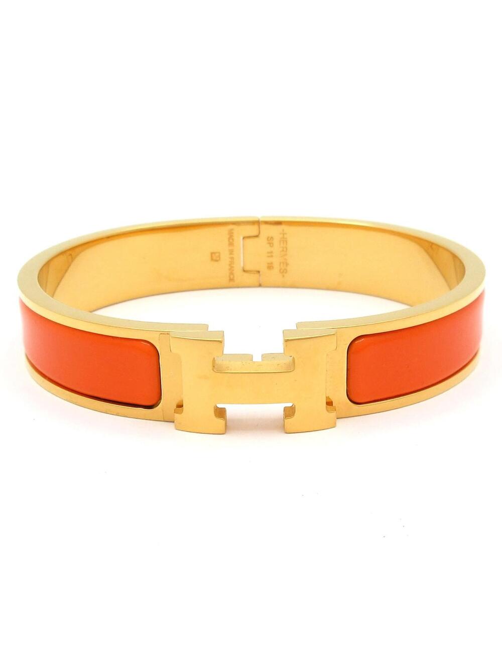 Hermes Clic H Gold Orange Hardware #367195H78B